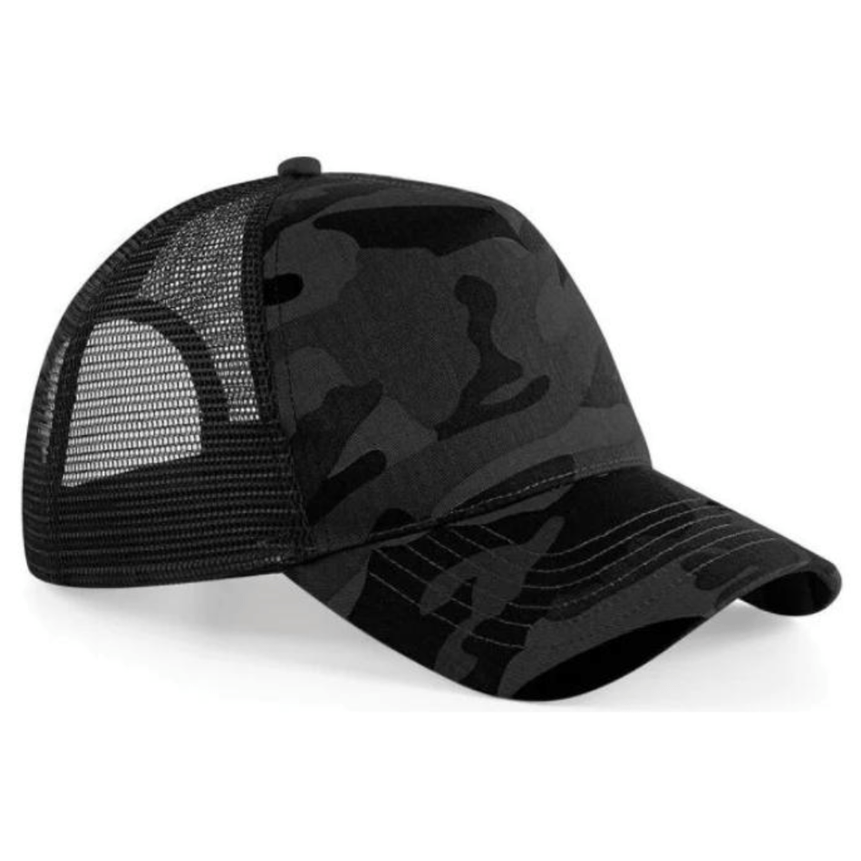 Big Bobble Hats Ltd Baseball Caps Midnight Camo Trucker Style Baseball Cap