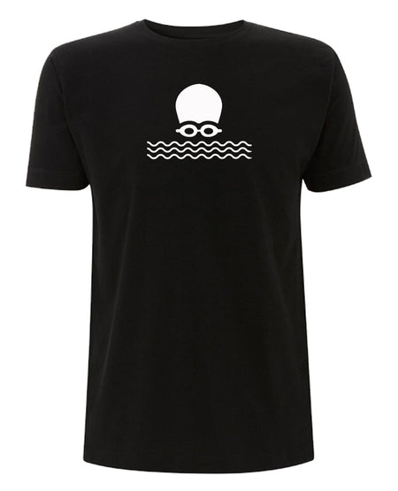 Big Bobble Hats Ltd T-Shirts Small / Black Open Water Swimming T-Shirt