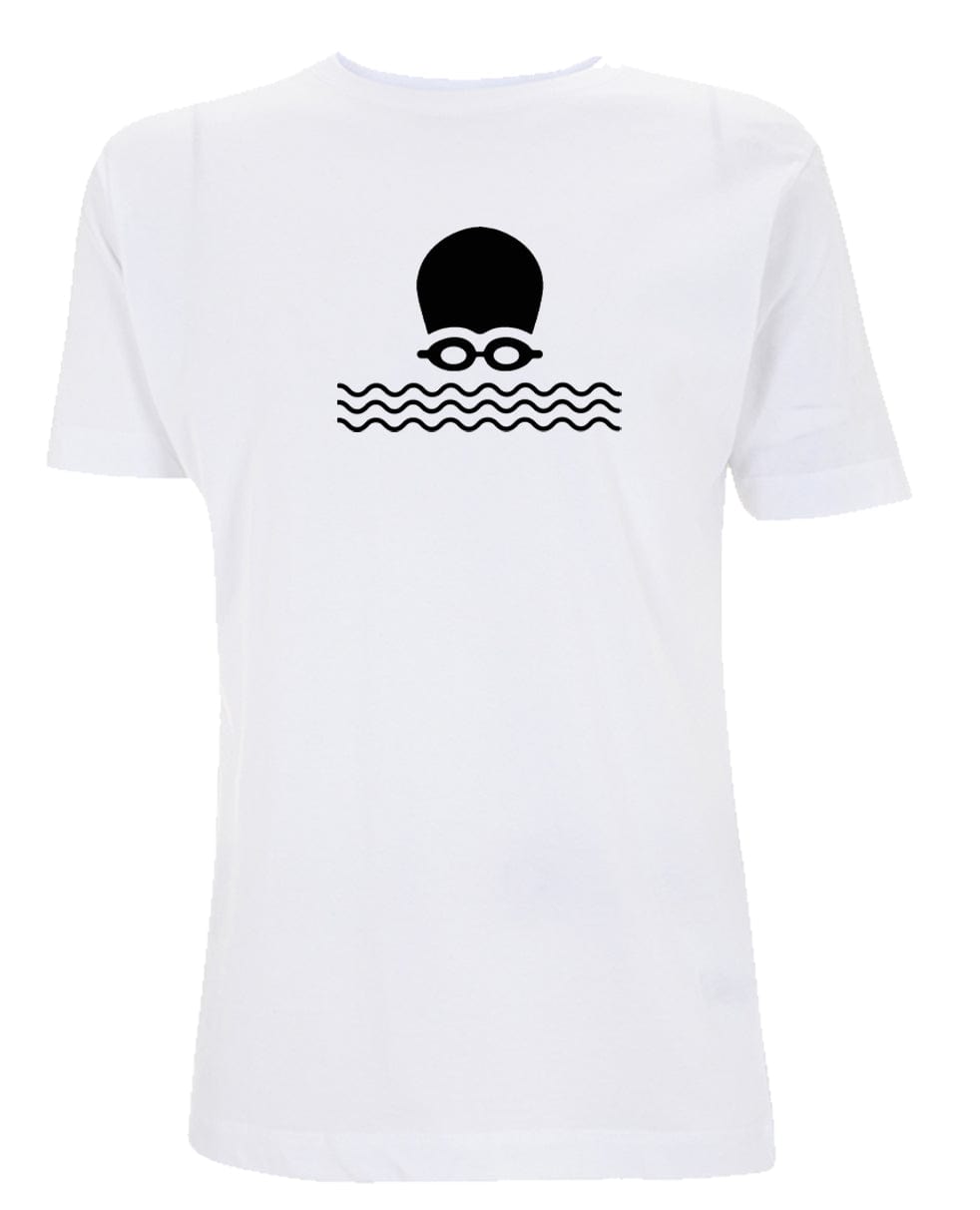 Big Bobble Hats Ltd T-Shirts Small / White Open Water Swimming T-Shirt