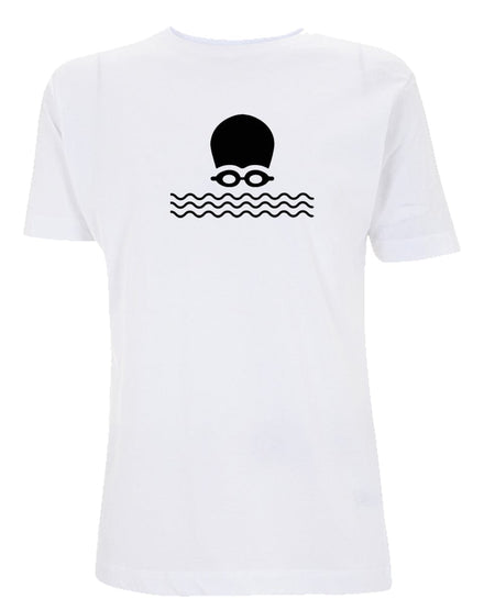 Big Bobble Hats Ltd T-Shirts Small / White Open Water Swimming T-Shirt