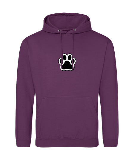 Big Bobble Hats Ltd Hoodies Small / Plum Paw Hoodie