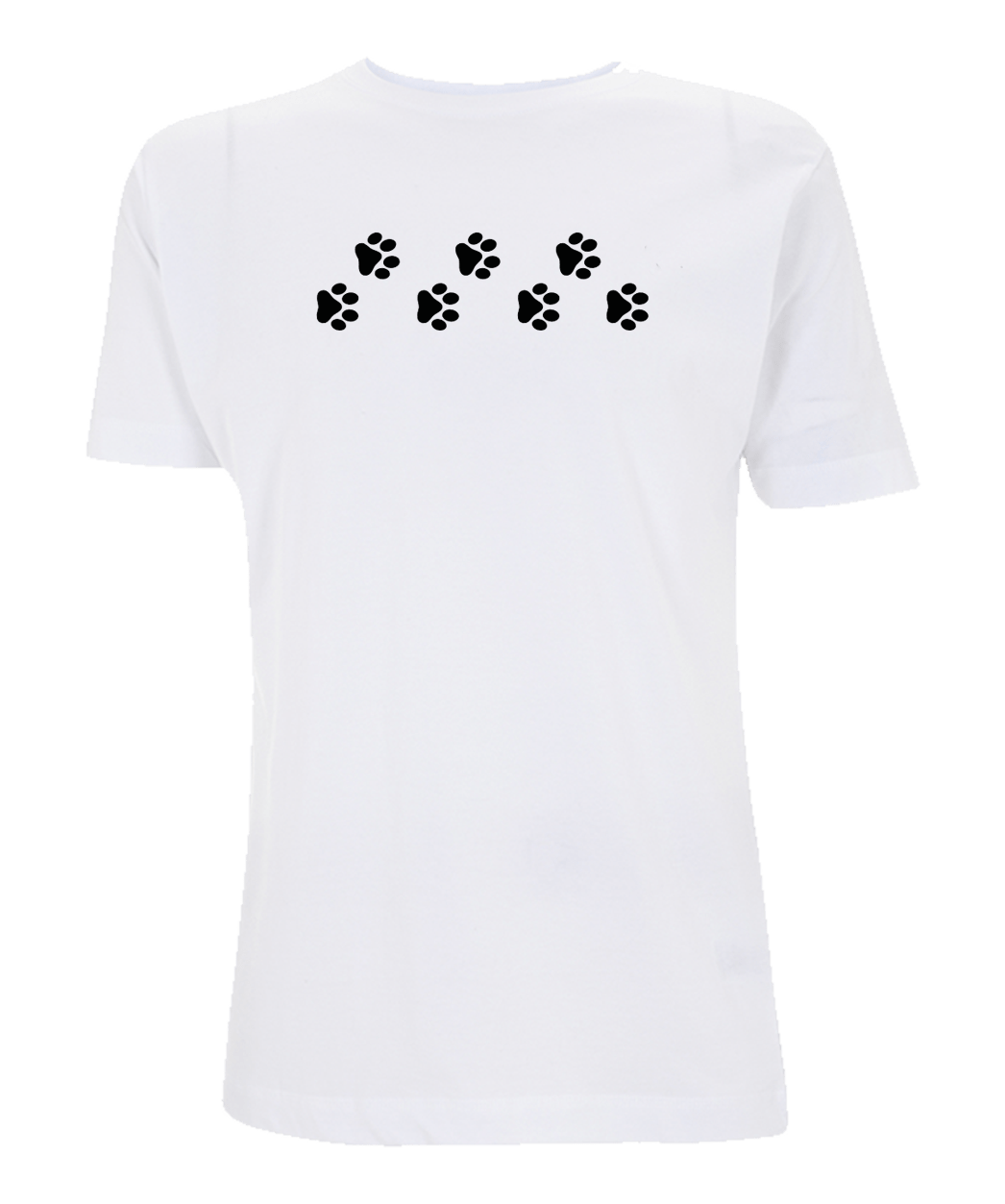 Big Bobble Hats Ltd T-Shirts Small / White Paw Prints T-Shirt