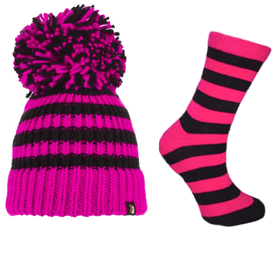 Big Bobble Hats Ltd Socks Pink Panda Socks