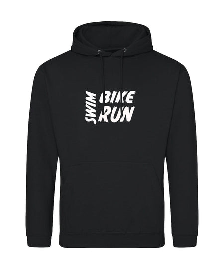 Big Bobble Hats Ltd Hoodies Small / Black Swim Bike Run Hoodie