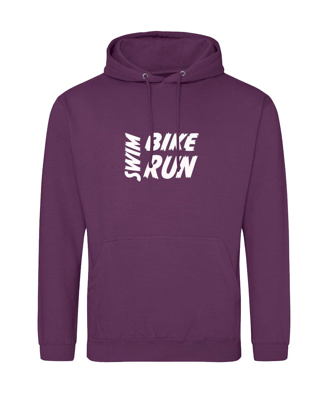 Big Bobble Hats Ltd Hoodies Small / Plum Swim Bike Run Hoodie