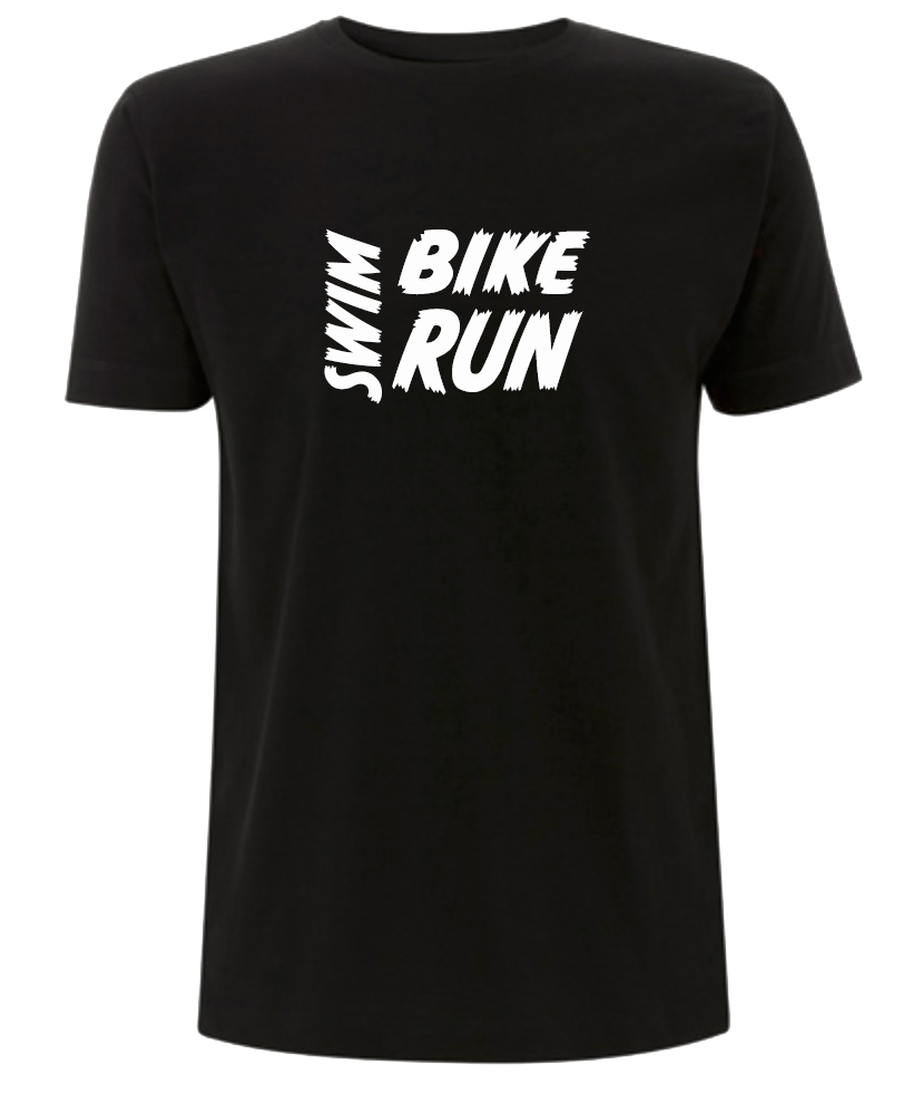 Big Bobble Hats Ltd T-Shirts Small / Black Swim, Bike, Run T-Shirt