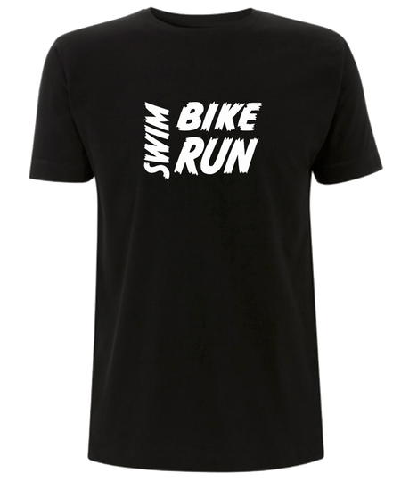 Big Bobble Hats Ltd T-Shirts Small / Black Swim, Bike, Run T-Shirt