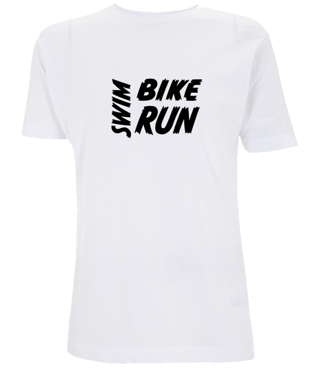 Big Bobble Hats Ltd T-Shirts Small / White Swim, Bike, Run T-Shirt