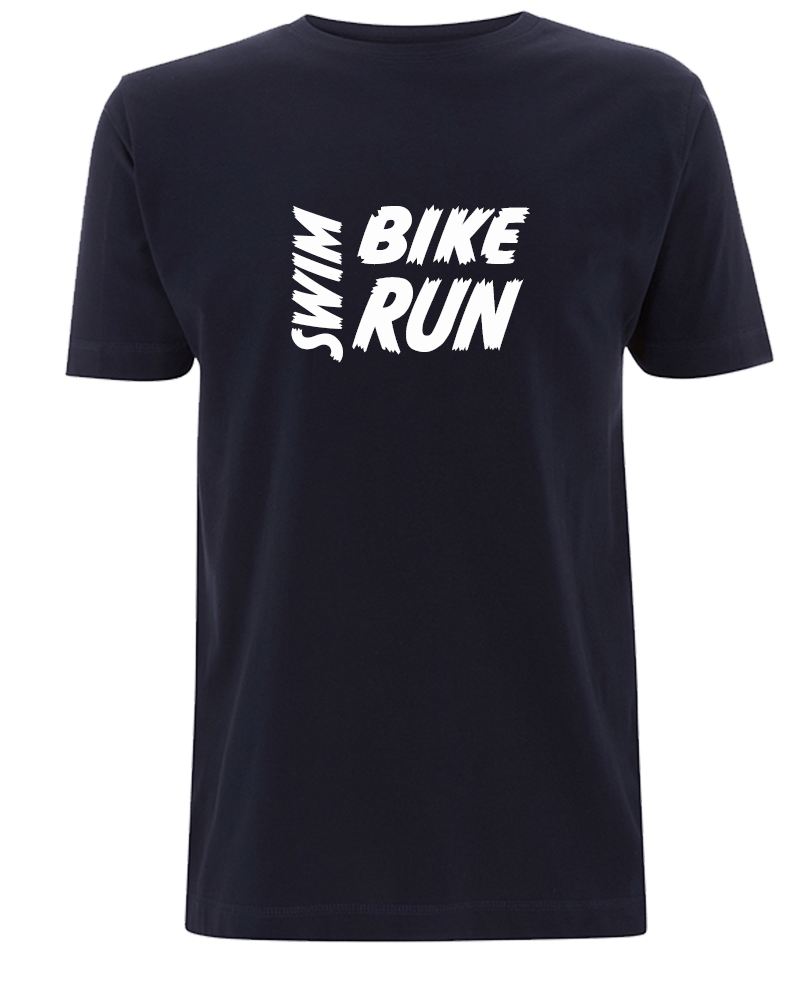 Big Bobble Hats Ltd T-Shirts Small / Navy Swim, Bike, Run T-Shirt