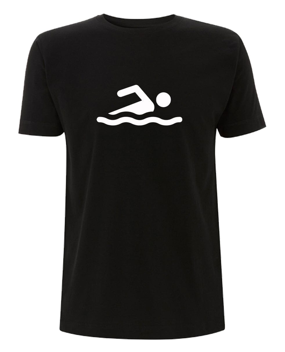 Big Bobble Hats Ltd T-Shirts Small / Black Swimmer T-Shirt