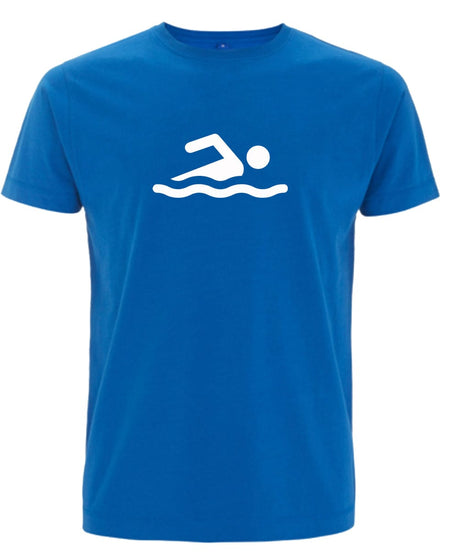 Big Bobble Hats Ltd T-Shirts Small / Blue Swimmer T-Shirt