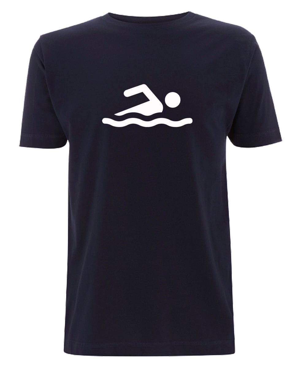 Big Bobble Hats Ltd T-Shirts Small / Navy Swimmer T-Shirt