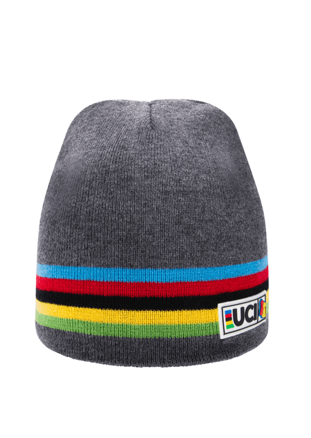 Big Bobble Hats Ltd Hats UCI Grey Rainbow Beanie