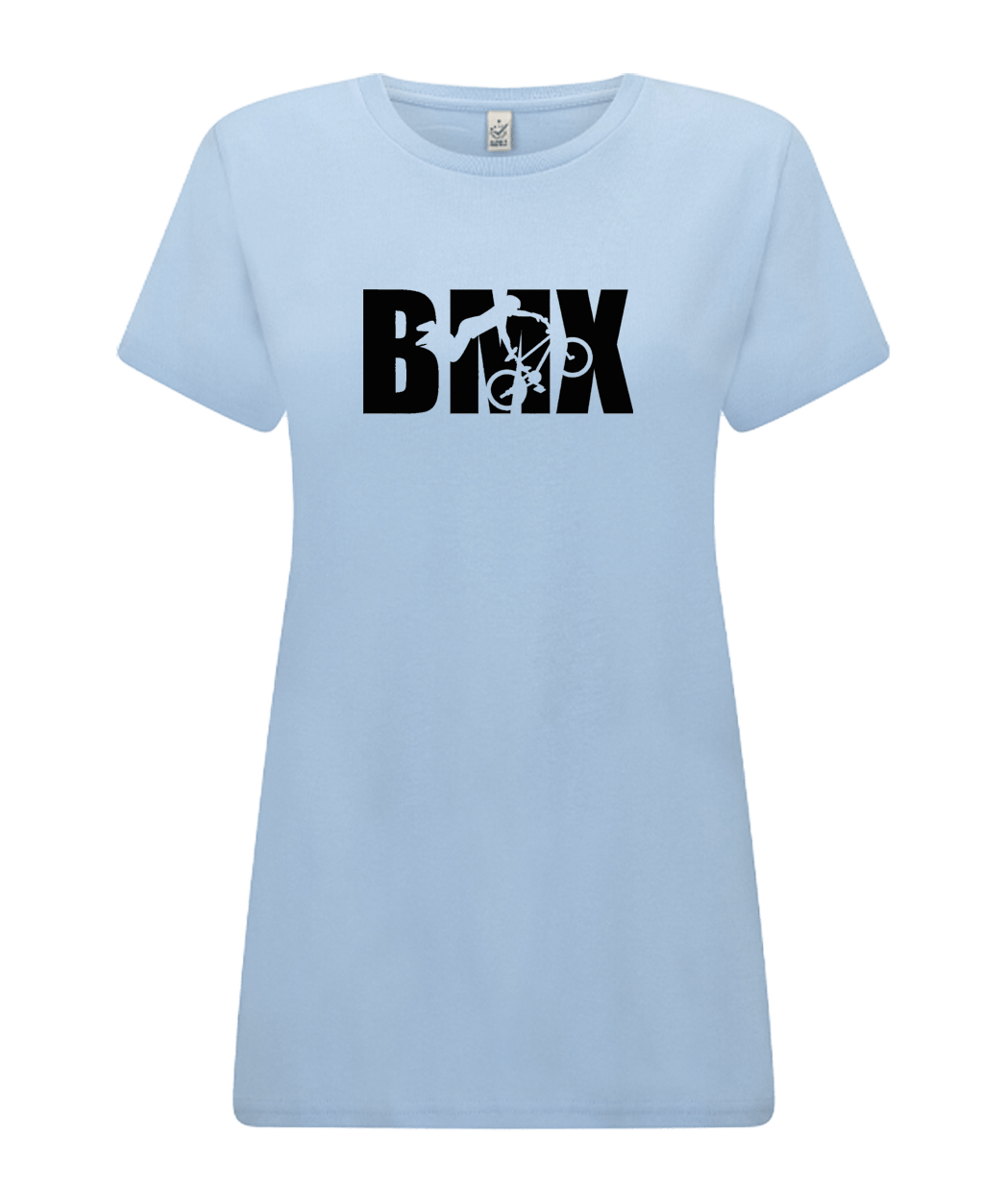 Big Bobble Hats Ltd T-Shirts Small / Light Blue Women's BMX T-Shirt