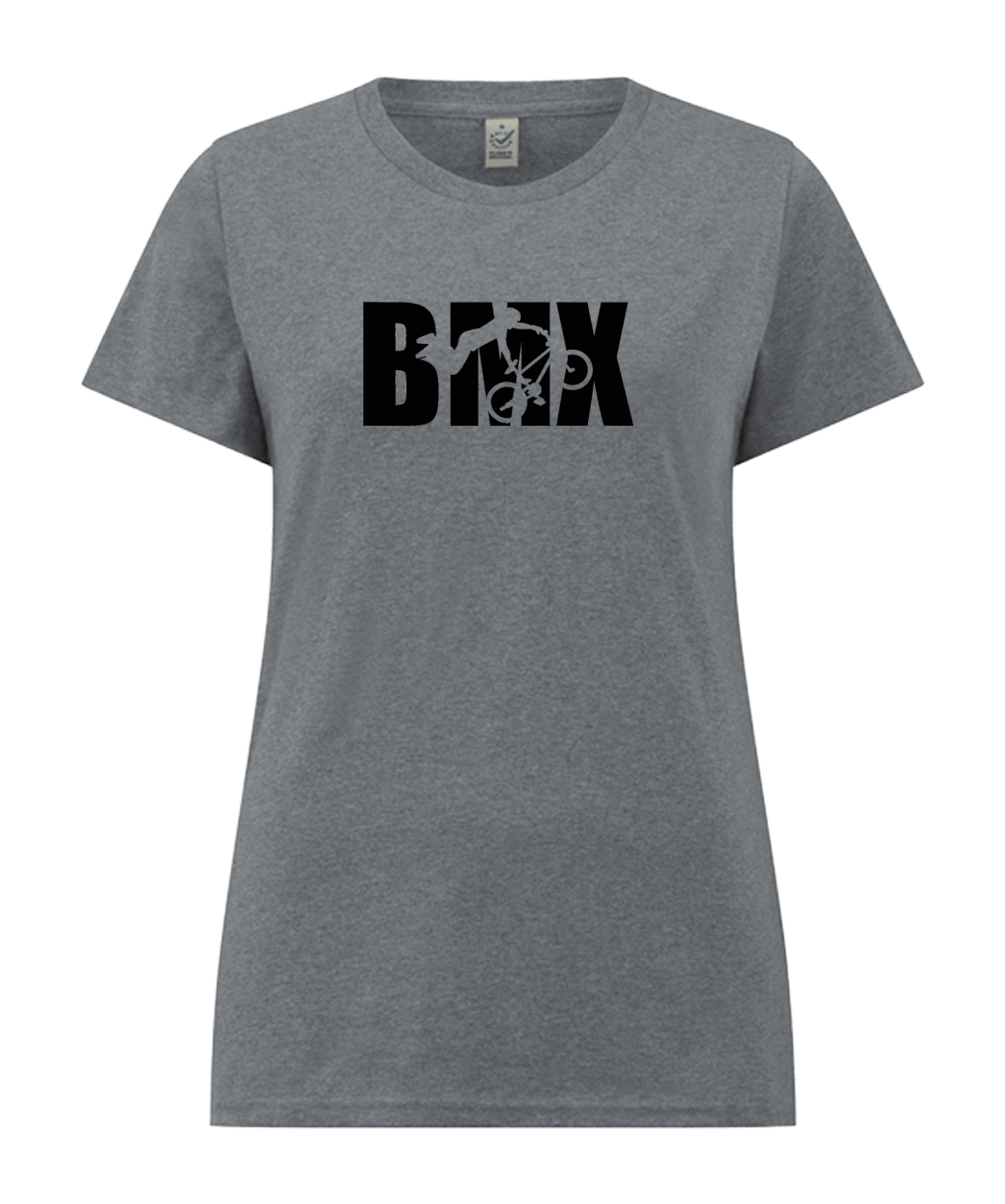 Big Bobble Hats Ltd T-Shirts Small / Light Grey Women's BMX T-Shirt