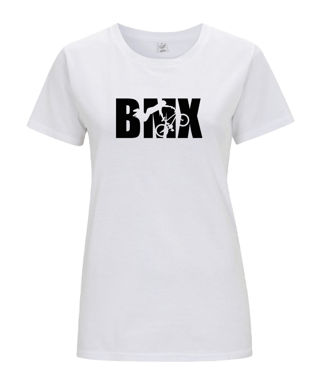 Big Bobble Hats Ltd T-Shirts Small / White Women's BMX T-Shirt