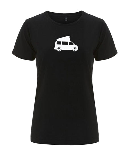 Big Bobble Hats Ltd T-Shirts Extra Small / Black Women's Campervan T-Shirt