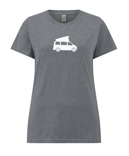 Big Bobble Hats Ltd T-Shirts Extra Small / Light Grey Women's Campervan T-Shirt