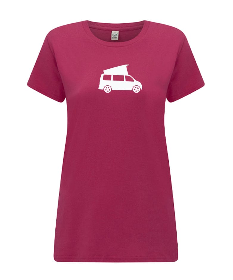 Big Bobble Hats Ltd T-Shirts Extra Small / Pink Women's Campervan T-Shirt