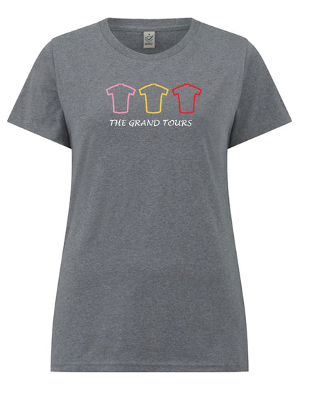 Big Bobble Hats Ltd T-Shirts Extra Small / Light Grey Women's Grand Tour T-Shirt