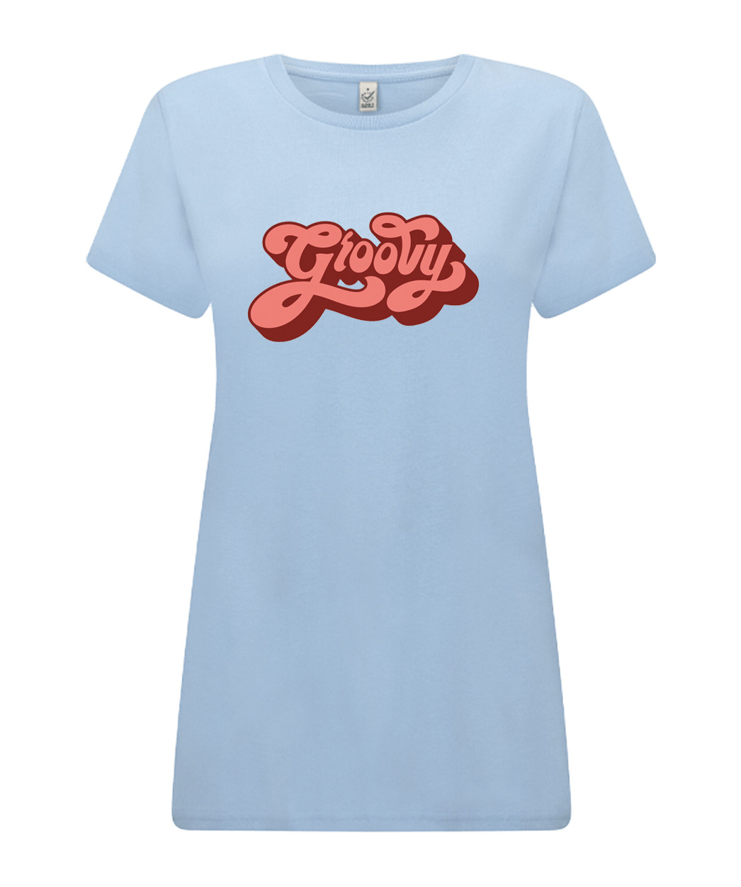 Big Bobble Hats Ltd T-Shirts Extra Small / Light Blue Women's Groovy T-Shirt