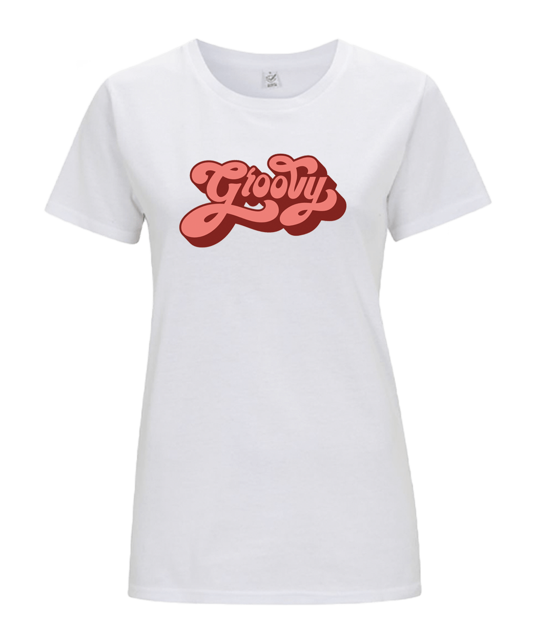 Big Bobble Hats Ltd T-Shirts Extra Small / White Women's Groovy T-Shirt