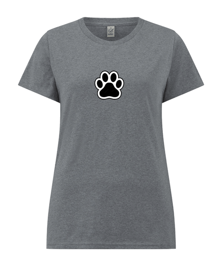 Big Bobble Hats Ltd T-Shirts Extra Small / Light Grey Women's Paw T-Shirt