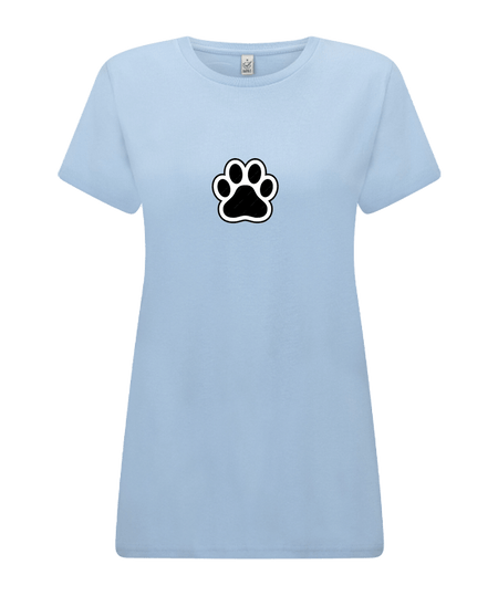 Big Bobble Hats Ltd T-Shirts Extra Small / Light Blue Women's Paw T-Shirt