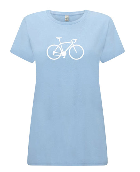 Big Bobble Hats Ltd T-Shirts Extra Small / Light Blue Women's Road Bike T-Shirt