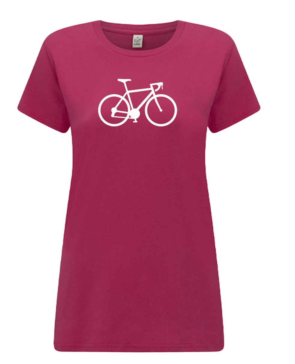 Big Bobble Hats Ltd T-Shirts Extra Small / Pink Women's Road Bike T-Shirt