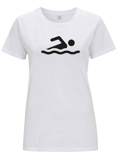 Big Bobble Hats Ltd T-Shirts Extra Small / White Women's Swimmer T-Shirt