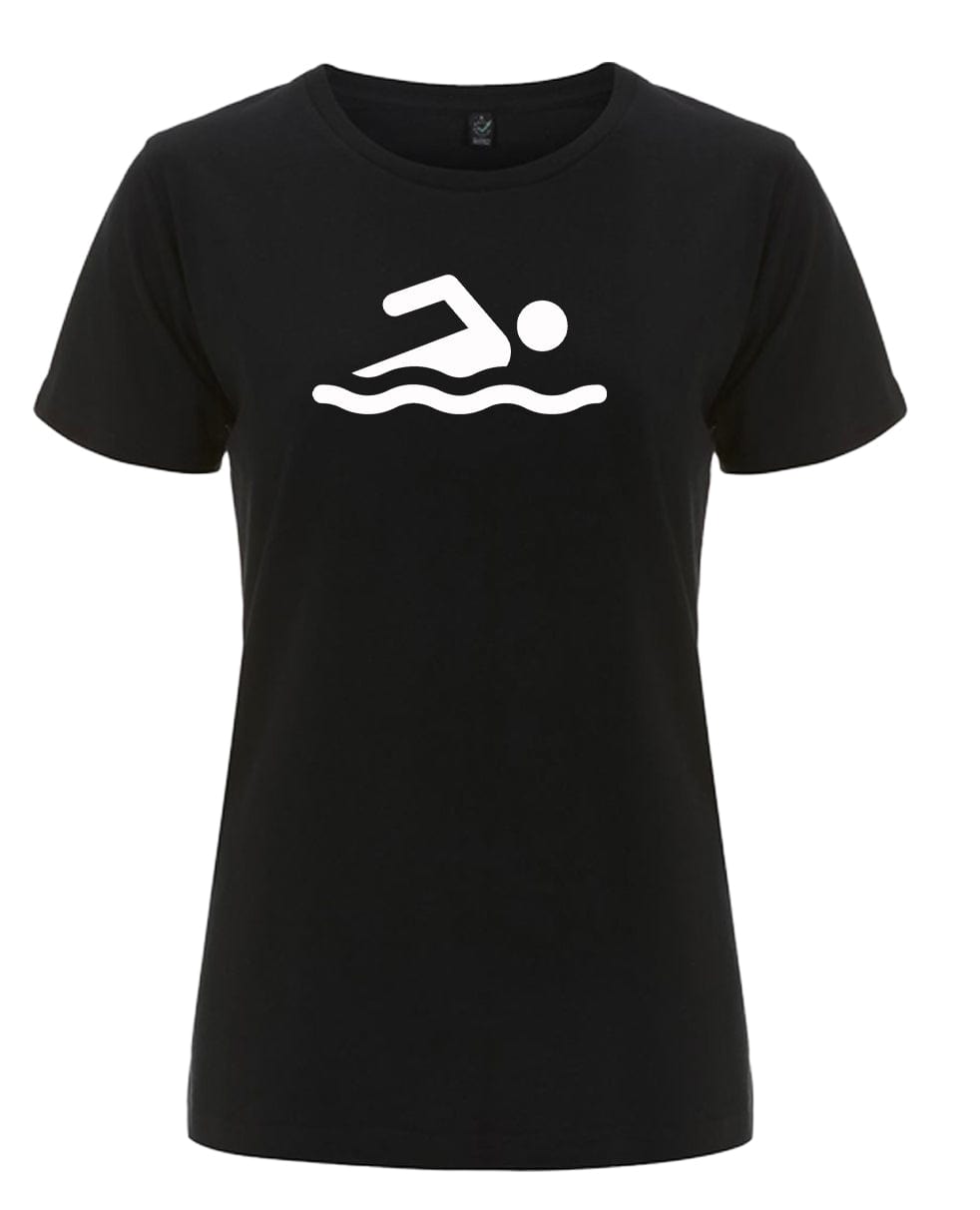 Big Bobble Hats Ltd T-Shirts Extra Small / Black Women's Swimmer T-Shirt