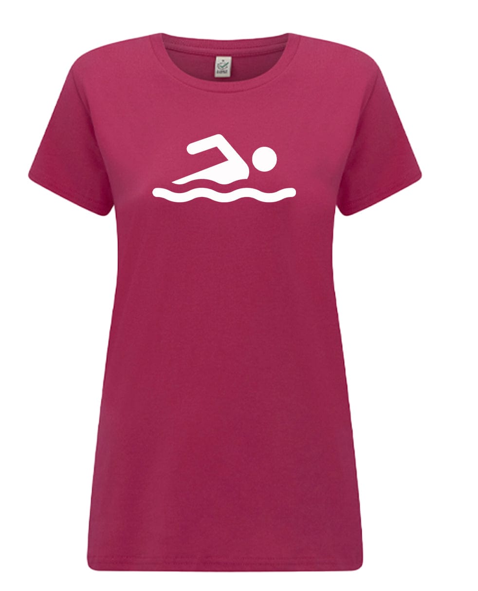 Big Bobble Hats Ltd T-Shirts Extra Small / Pink Women's Swimmer T-Shirt