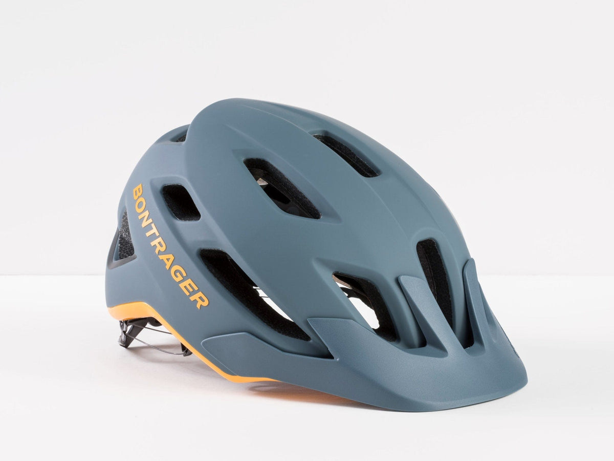 Bontrager Helmets Battleship Blue/Marigold; Finish / Matte / S Bontrager Quantum Mips Bike Helmet