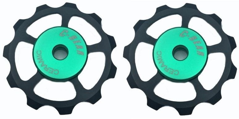 C-Bear Jockey Wheels C-Bear Alloy Pulley Ceramic Jockey wheel Shimano/Sram 10-11 spd