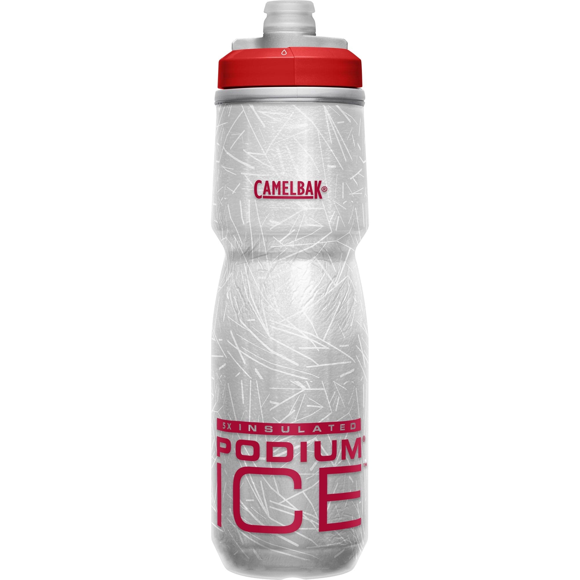 Camelbak Drinks Bottle FIERY RED CAMELBAK PODIUM ICE INSULATED BOTTLE 600ML