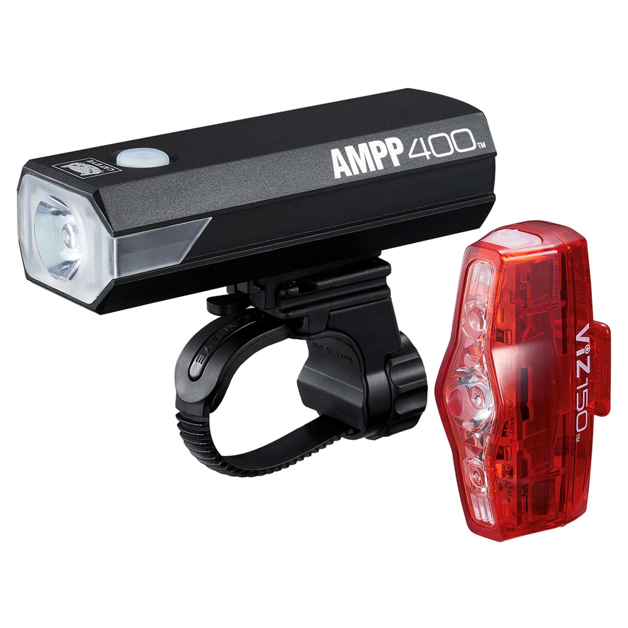 Cateye Lights CATEYE AMPP 400 / VIZ 150 BIKE LIGHT SET