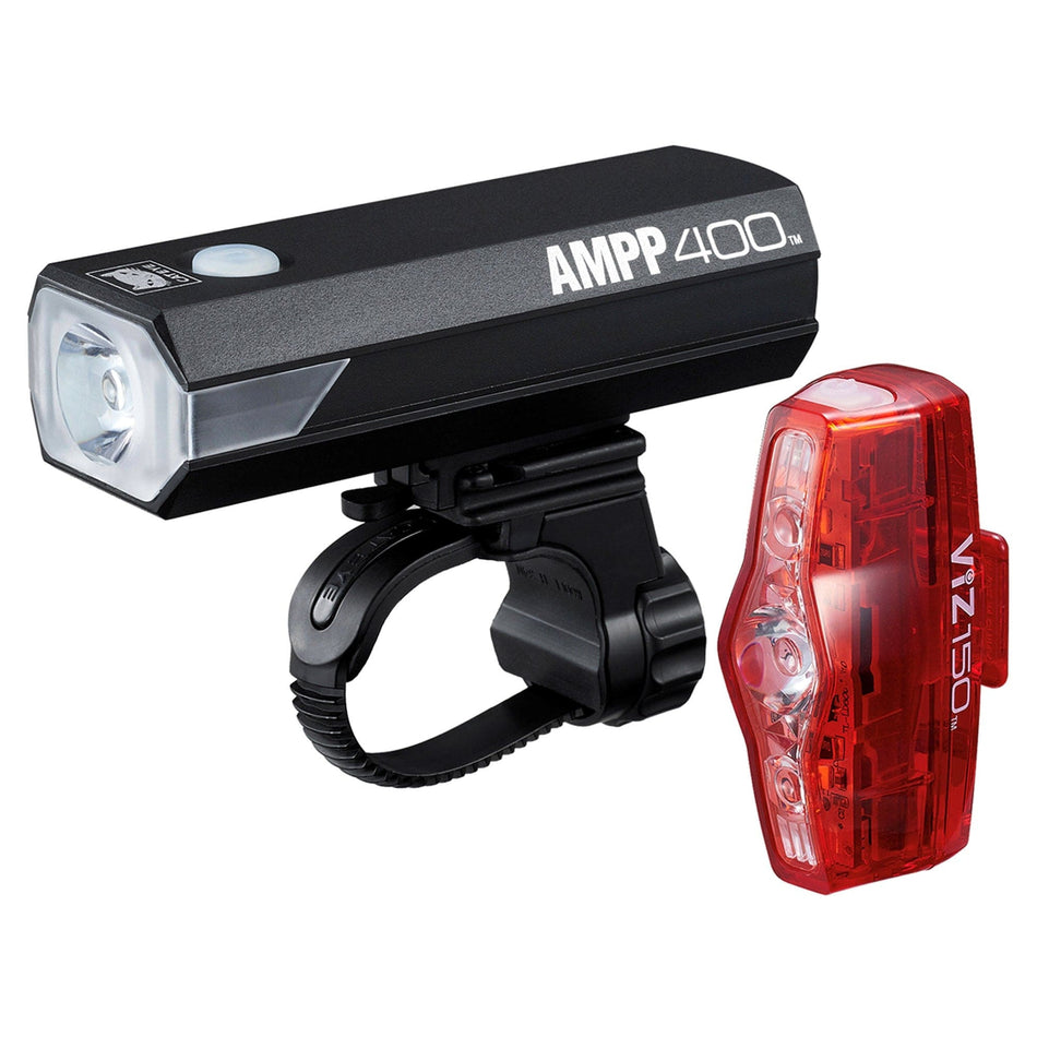 Cateye Lights CATEYE AMPP 400 / VIZ 150 BIKE LIGHT SET