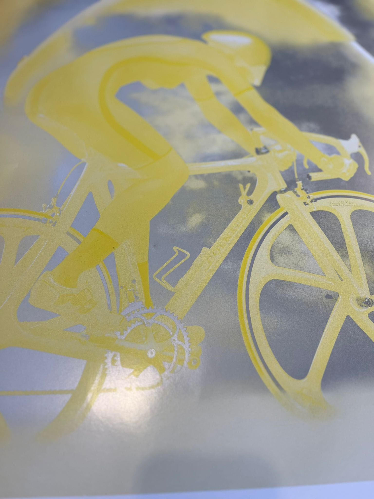 Colnago Art Work Colnago Print Yellow - Limited Edition (very rare)