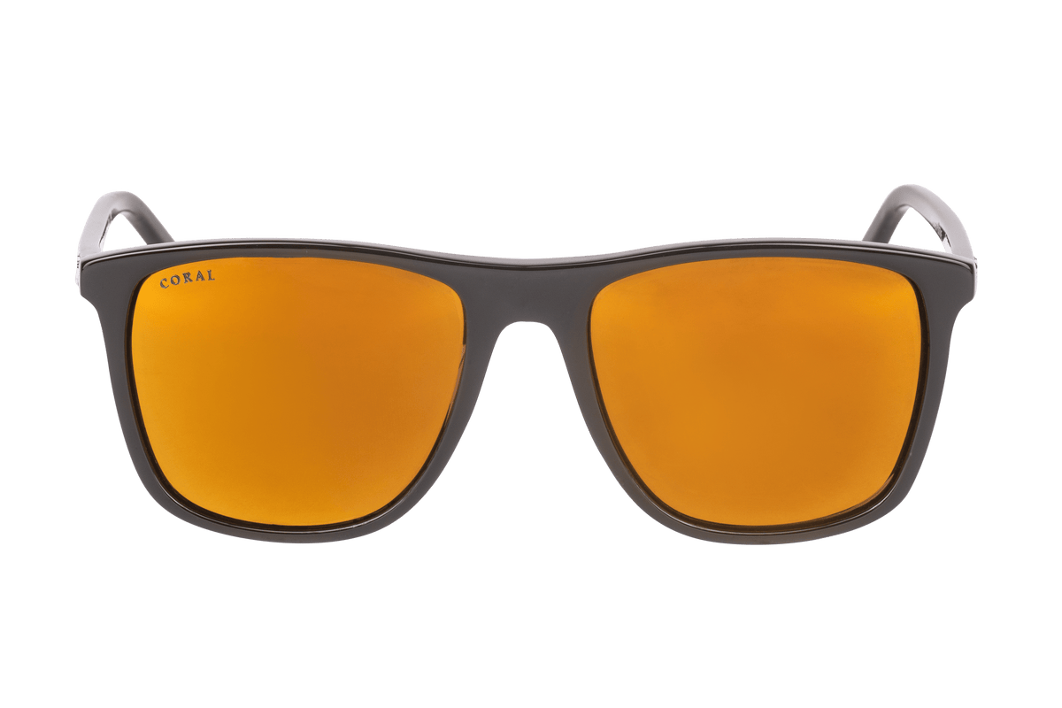 Coral Eyewear Sunglasses Black / Gold Nuttall - Polarised Mirror