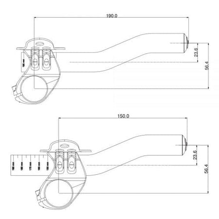 Deda Handlebars Deda Elementi Superzero TT Extension