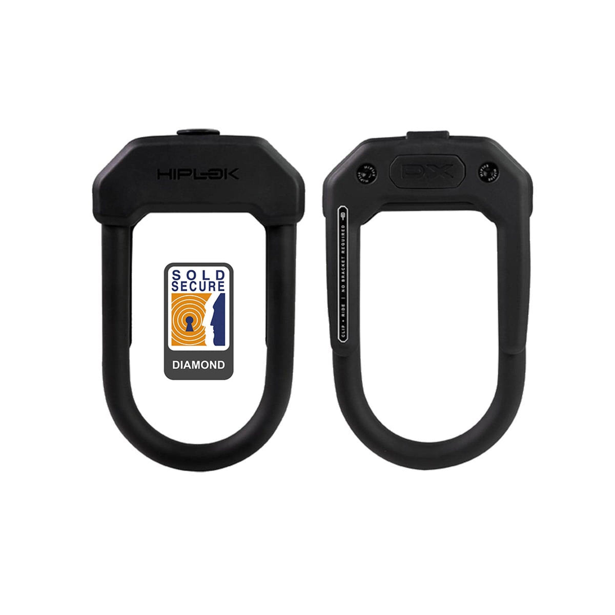 Hiplok Bike Lock Black HIPLOK DX D LOCK 14MM X 15 X 8.5CM HARDENED STEEL