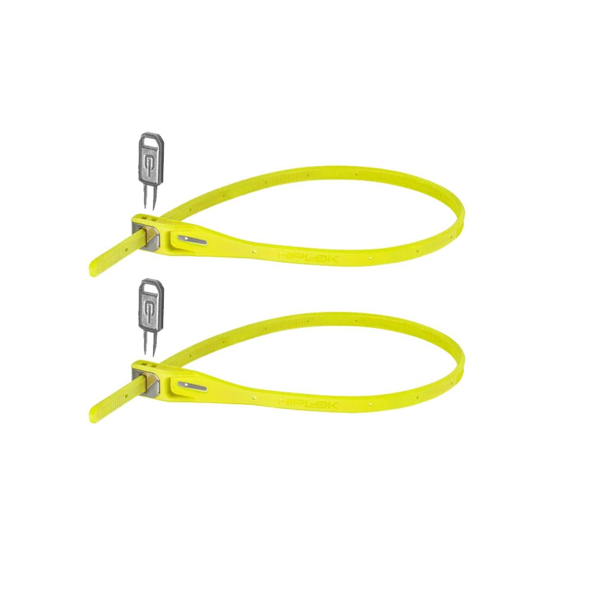 Hiplok Bike Lock LIME HIPLOK Z-LOK ARMOURED REUSEABLE TIE (TWIN PACK)