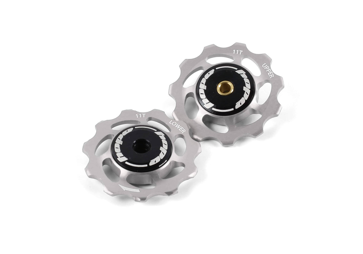 Hope Jockey Wheels Silver / Pair 11 Tooth Jockey Wheels - Pair Black