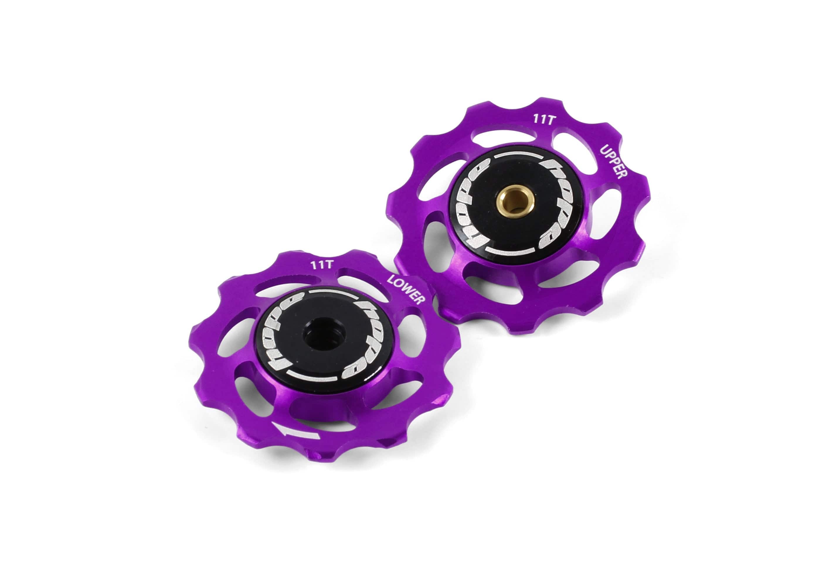 Hope Jockey Wheels Purple / Pair 11 Tooth Jockey Wheels - Pair Black