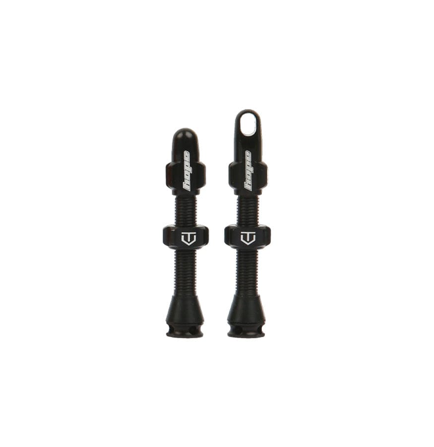 Hope Valves Black Tubeless Valve Pair - 40mm - Black