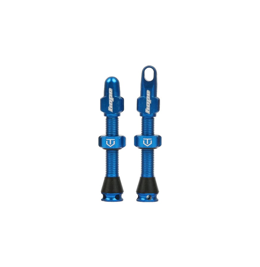 Hope Valves Blue Tubeless Valve Pair - 60mm