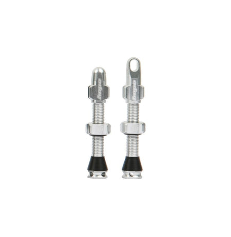 Hope Valves Silver Tubeless Valve Pair - 60mm