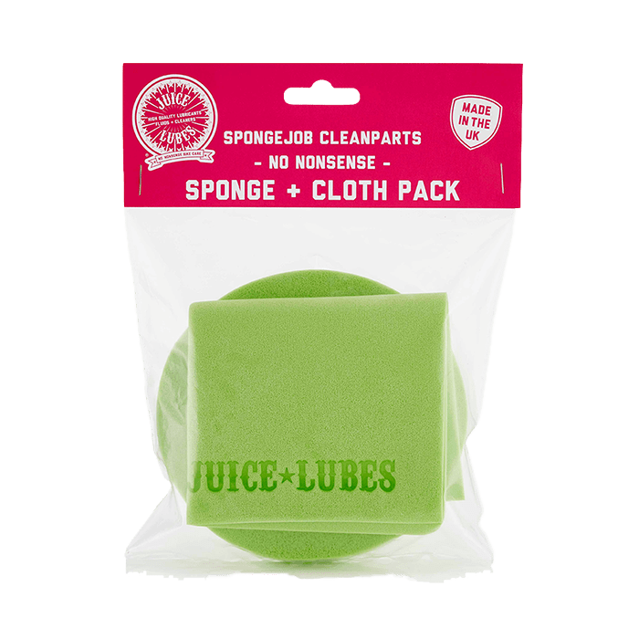 Juice Lubes Cloth SpongeJob CleanParts, Sponge and Cloth Pack