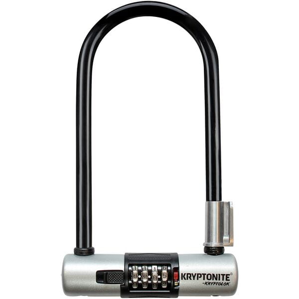 Kryptonite Bike Lock Kryptolok Combo Standard U-Lock with bracket